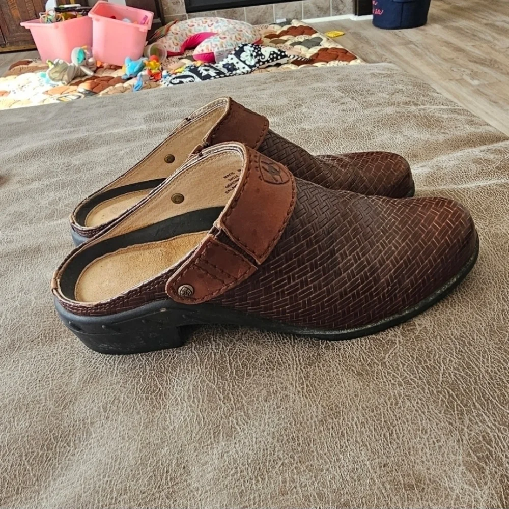 Ariat Weaved Leather Mule Slide - Picture 4 of 9